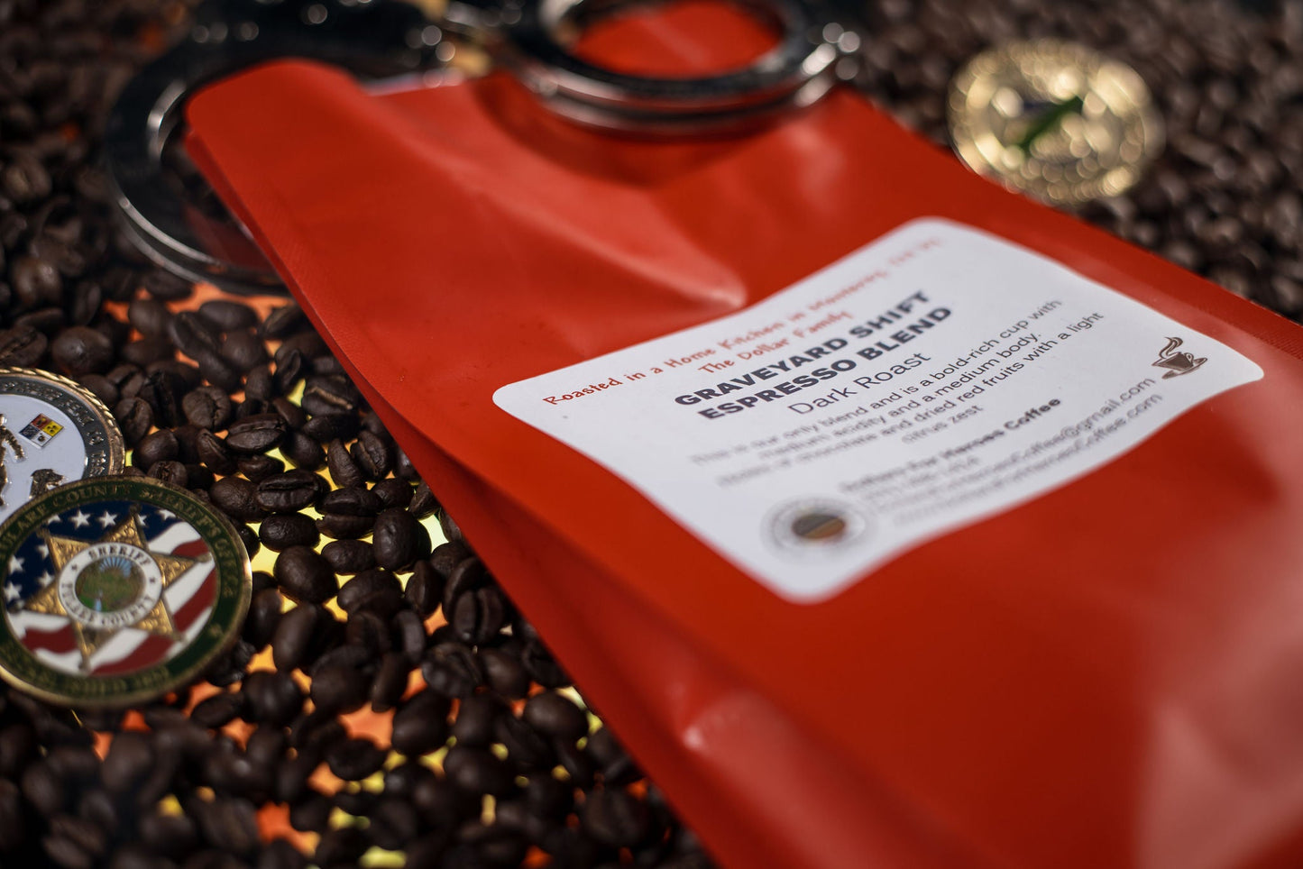 Graveyard Shift ESPRESSO BLEND Fresh Roasted Coffee -Whole Bean- 1lb or 4oz sample bag